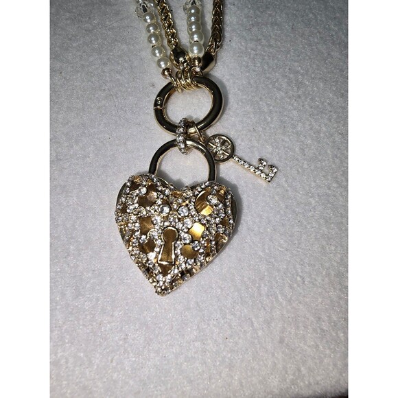 Tony Malvagna Off Park Collection 12th Anniversary Heart Lock Necklace - Picture 1 of 4